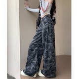 カモフラ柄バギーワイドパンツ | SHEENA | 詳細画像16