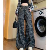 カモフラ柄バギーワイドパンツ | SHEENA | 詳細画像17