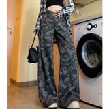 カモフラ柄バギーワイドパンツ | SHEENA | 詳細画像18