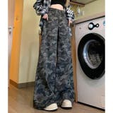 カモフラ柄バギーワイドパンツ | SHEENA | 詳細画像19