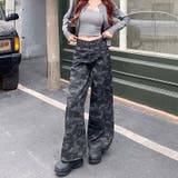 カモフラ柄バギーワイドパンツ | SHEENA | 詳細画像22