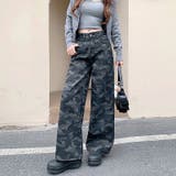 カモフラ柄バギーワイドパンツ | SHEENA | 詳細画像23