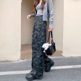 カモフラ柄バギーワイドパンツ | SHEENA | 詳細画像24