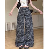 カモフラ柄バギーワイドパンツ | SHEENA | 詳細画像3