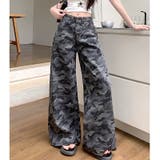 カモフラ柄バギーワイドパンツ | SHEENA | 詳細画像6