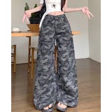 カモフラ柄バギーワイドパンツ | SHEENA | 詳細画像8