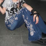 フラワー刺繍フレアデニムパンツ | SHEENA | 詳細画像10