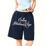 レタリングロゴプリントスウェットハーフパンツ | SHEENA  | 詳細画像3