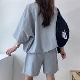 【セットアップ】スタンドハーフジップトップス×ハーフパンツSET 春 夏 | SHEENA | 詳細画像23
