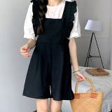 フリルショルダーショートサロペット 春 夏 | SHEENA | 詳細画像2