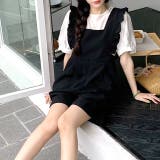 フリルショルダーショートサロペット 春 夏 | SHEENA | 詳細画像7