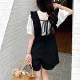 フリルショルダーショートサロペット 春 夏 | SHEENA | 詳細画像9