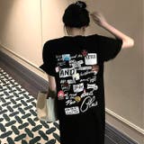 MIXロゴプリントTシャツワンピース 春 夏 | SHEENA | 詳細画像12