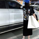 MIXロゴプリントTシャツワンピース 春 夏 | SHEENA | 詳細画像6