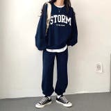 ロゴトレーナー×スウェットパンツ 2点SET 春 | SHEENA  | 詳細画像19 
