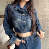 【セットアップ】ショートデニムジャケット×デニムパンツ 2点SET 春 | SHEENA  | 詳細画像10 