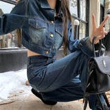 【セットアップ】ショートデニムジャケット×デニムパンツ 2点SET 春 | SHEENA  | 詳細画像11 