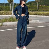 【セットアップ】ショートデニムジャケット×デニムパンツ 2点SET 春 | SHEENA  | 詳細画像31 