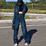 【セットアップ】ショートデニムジャケット×デニムパンツ 2点SET 春 | SHEENA  | 詳細画像33 