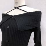 クロスネックオフショルワイドリブニットワンピース 秋 冬 | SHEENA | 詳細画像41