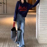 Vネックロゴトレーナー×ティアードミニスカート 2点SET 秋 | SHEENA | 詳細画像30