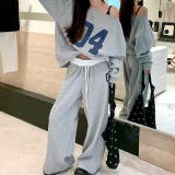 セットアップ ワンショルダーナンバリングロゴトレーナー×スウェットパンツ | SHEENA | 詳細画像25