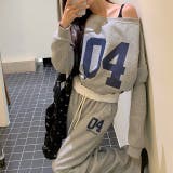 セットアップ ワンショルダーナンバリングロゴトレーナー×スウェットパンツ | SHEENA | 詳細画像30