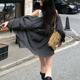 セットアップ オーバーサイズチェックシャツ×インパン付チェックミニスカート | SHEENA | 詳細画像11
