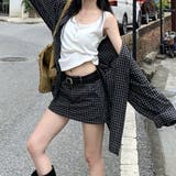 セットアップ オーバーサイズチェックシャツ×インパン付チェックミニスカート | SHEENA | 詳細画像13