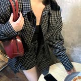 セットアップ オーバーサイズチェックシャツ×インパン付チェックミニスカート | SHEENA | 詳細画像24