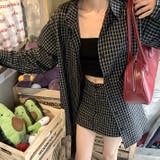 セットアップ オーバーサイズチェックシャツ×インパン付チェックミニスカート | SHEENA | 詳細画像30