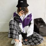 3配色切り替えロゴ刺しゅうルーズブルゾン 春 夏 | SHEENA  | 詳細画像14 