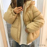 ベージュ | フード中綿ZIPブルゾン 秋 冬 | SHEENA