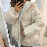 オフホワイト | フード中綿ZIPブルゾン 秋 冬 | SHEENA