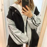 袖ラインレイヤード風ルーズブルゾン 秋 冬 | SHEENA | 詳細画像14