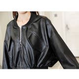 エコレザークロップド丈ブルゾン 秋 冬 | SHEENA  | 詳細画像12 