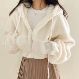 ボリュームスリーブクロップド丈ボアブルゾン 秋 冬 | SHEENA | 詳細画像14