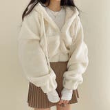 ボリュームスリーブクロップド丈ボアブルゾン 秋 冬 | SHEENA | 詳細画像15