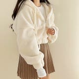 ボリュームスリーブクロップド丈ボアブルゾン 秋 冬 | SHEENA | 詳細画像17