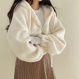 ボリュームスリーブクロップド丈ボアブルゾン 秋 冬 | SHEENA | 詳細画像18