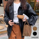 オーバーサイズフェイクレザーブルゾン 秋 冬 | SHEENA | 詳細画像1