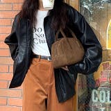 オーバーサイズフェイクレザーブルゾン 秋 冬 | SHEENA | 詳細画像6