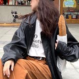 オーバーサイズフェイクレザーブルゾン 秋 冬 | SHEENA | 詳細画像8