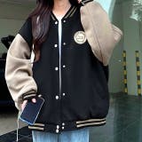 ワンポイントロゴスウェットスタジャン 秋 冬 | SHEENA | 詳細画像2