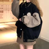 ワンポイントロゴスウェットスタジャン 秋 冬 | SHEENA | 詳細画像11