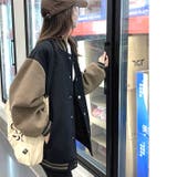 ワンポイントロゴスウェットスタジャン 秋 冬 | SHEENA | 詳細画像15