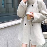 フェイクウールスタンドカラーミドル丈コート 秋 冬 | SHEENA | 詳細画像19
