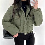 カーキ | キルティングショート丈中綿ブルゾン 秋 冬 | SHEENA