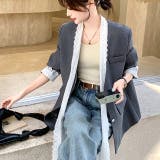 レースリボンタイドッキングジャケット 春 夏 | SHEENA | 詳細画像13