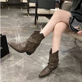 ヴィンテージライクスタッズ付ウエスタンカバーブーツ 秋 冬 | SHEENA  | 詳細画像27 